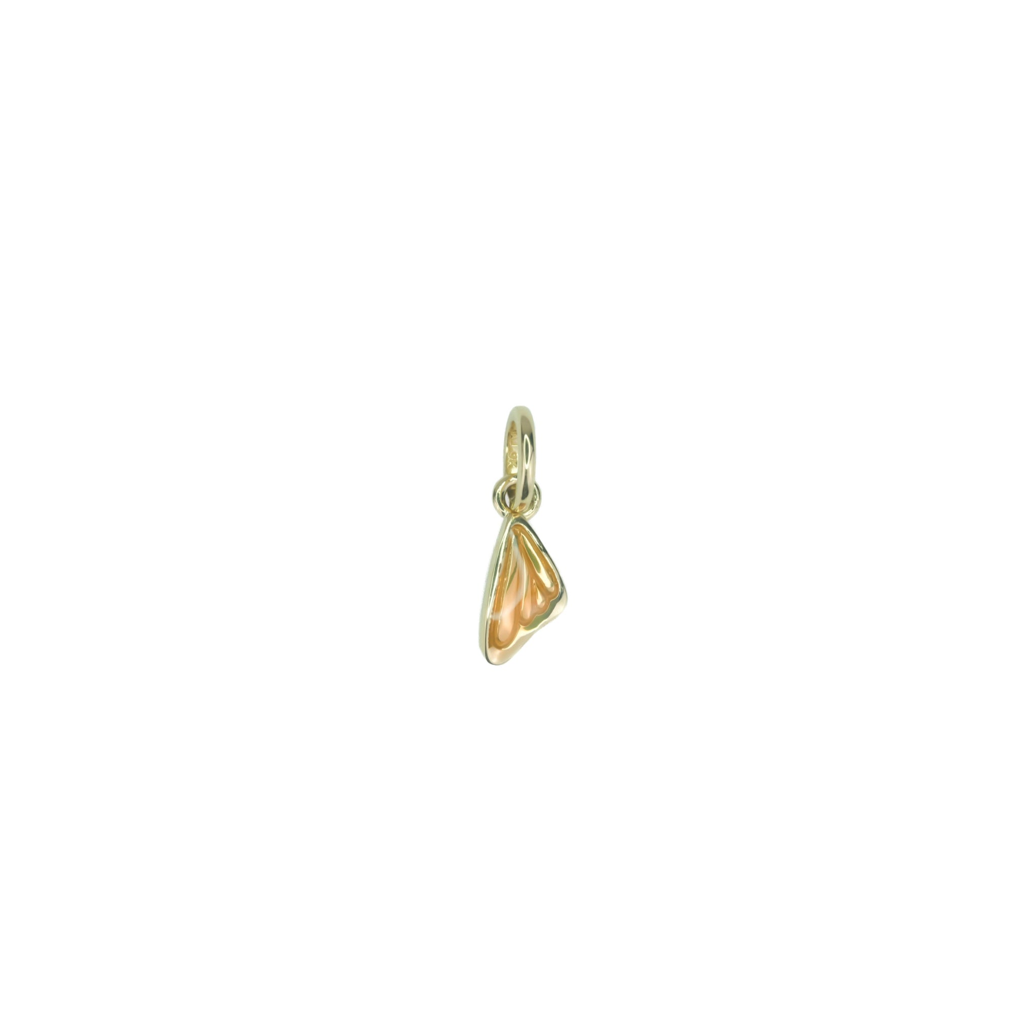 Mini Butterfly Wing Charm • Monarch Orange