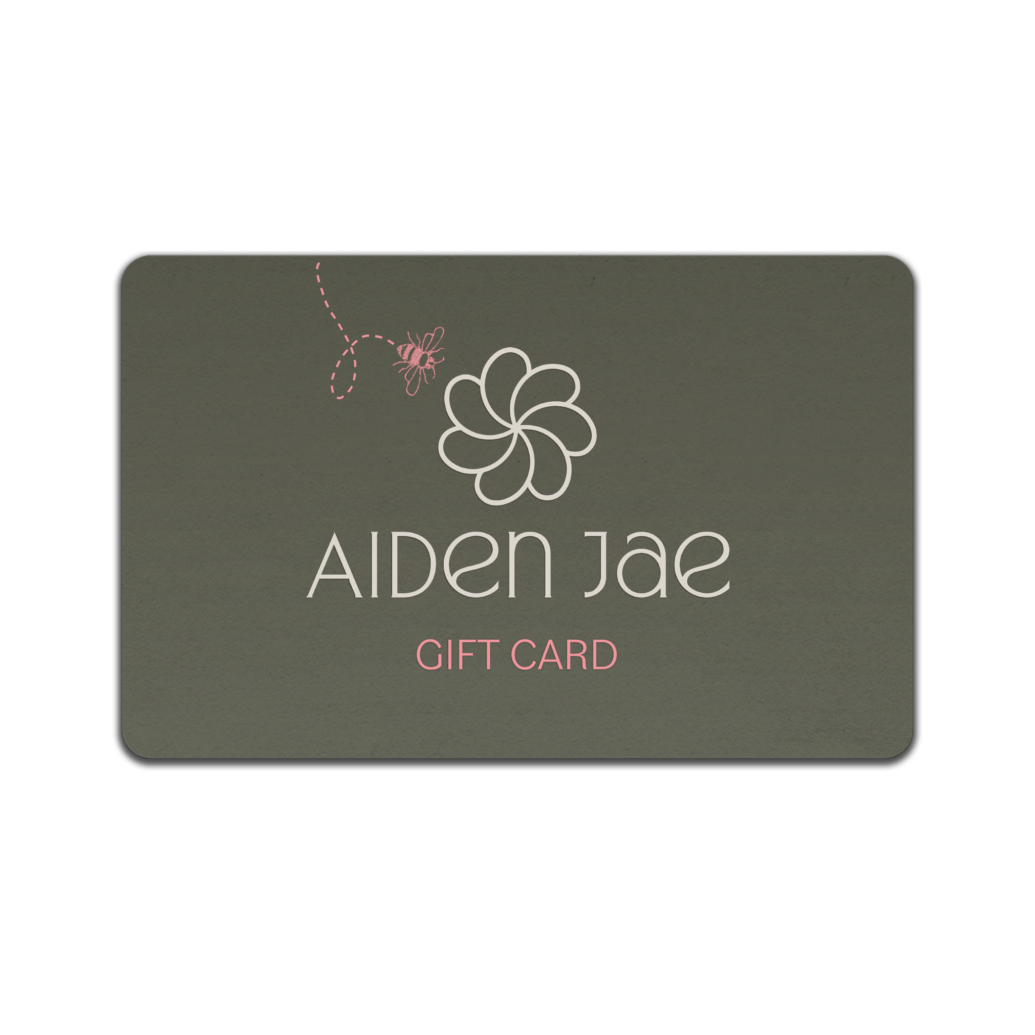 Aiden Jae gift card.