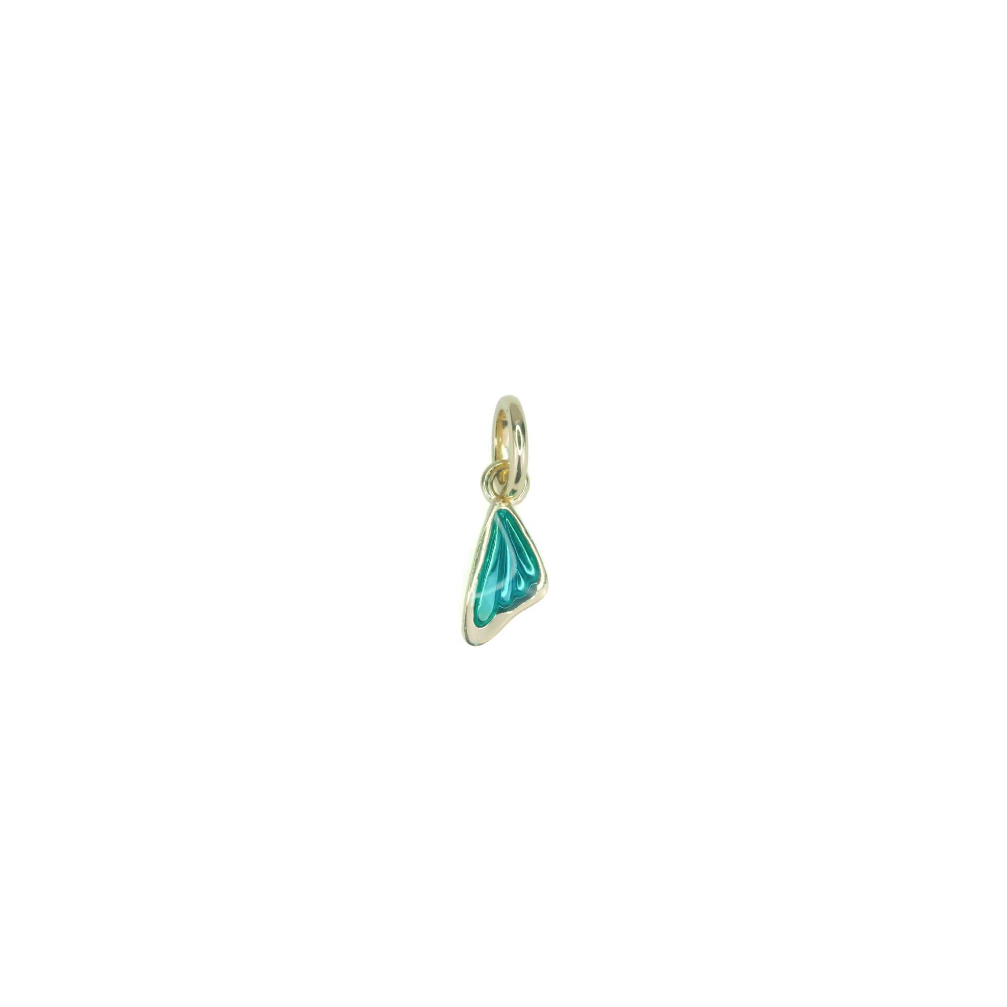 Mini Butterfly Wing Charm • Miami Blue