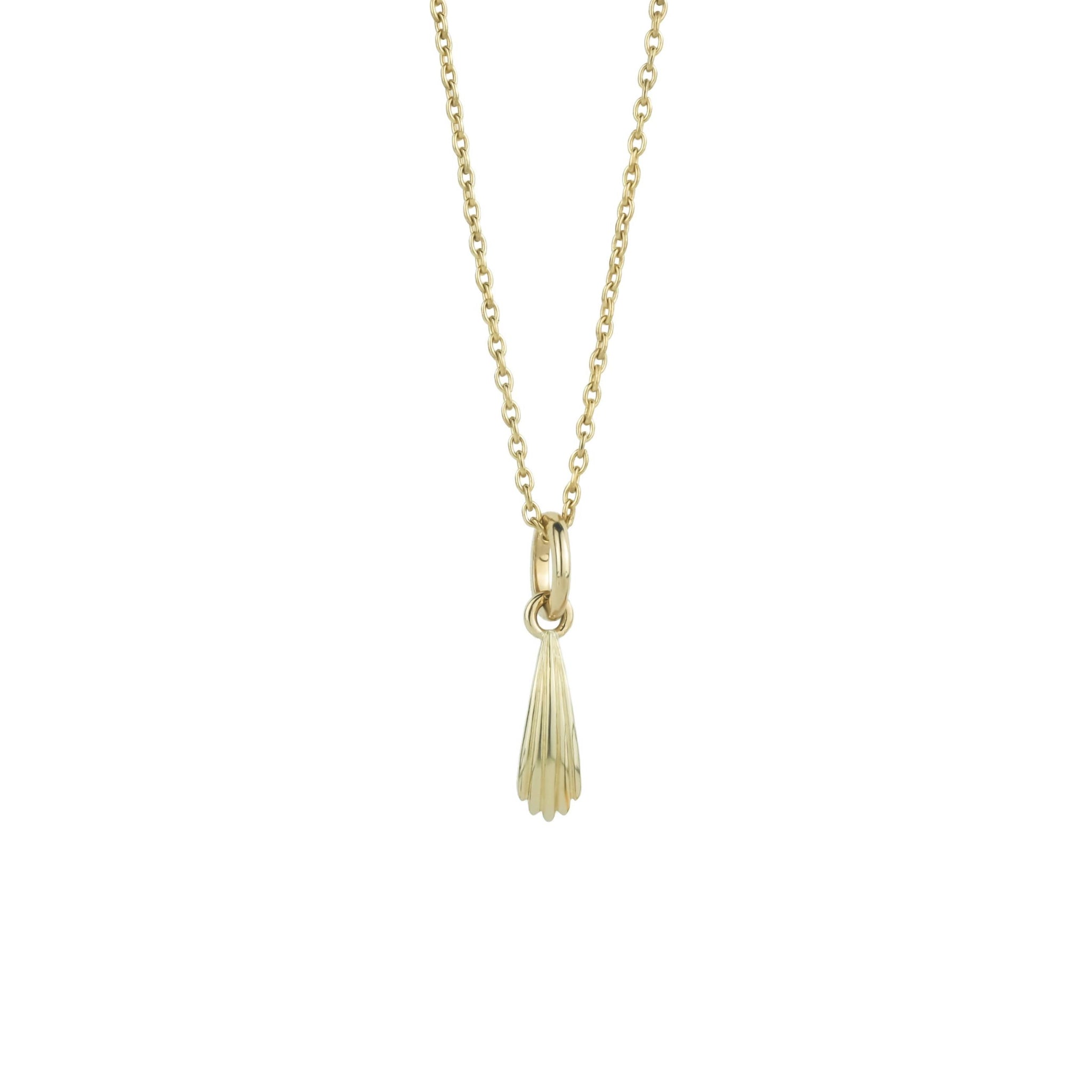 Mini Wildflower Petal Charm Necklace • Golden Coreopsis