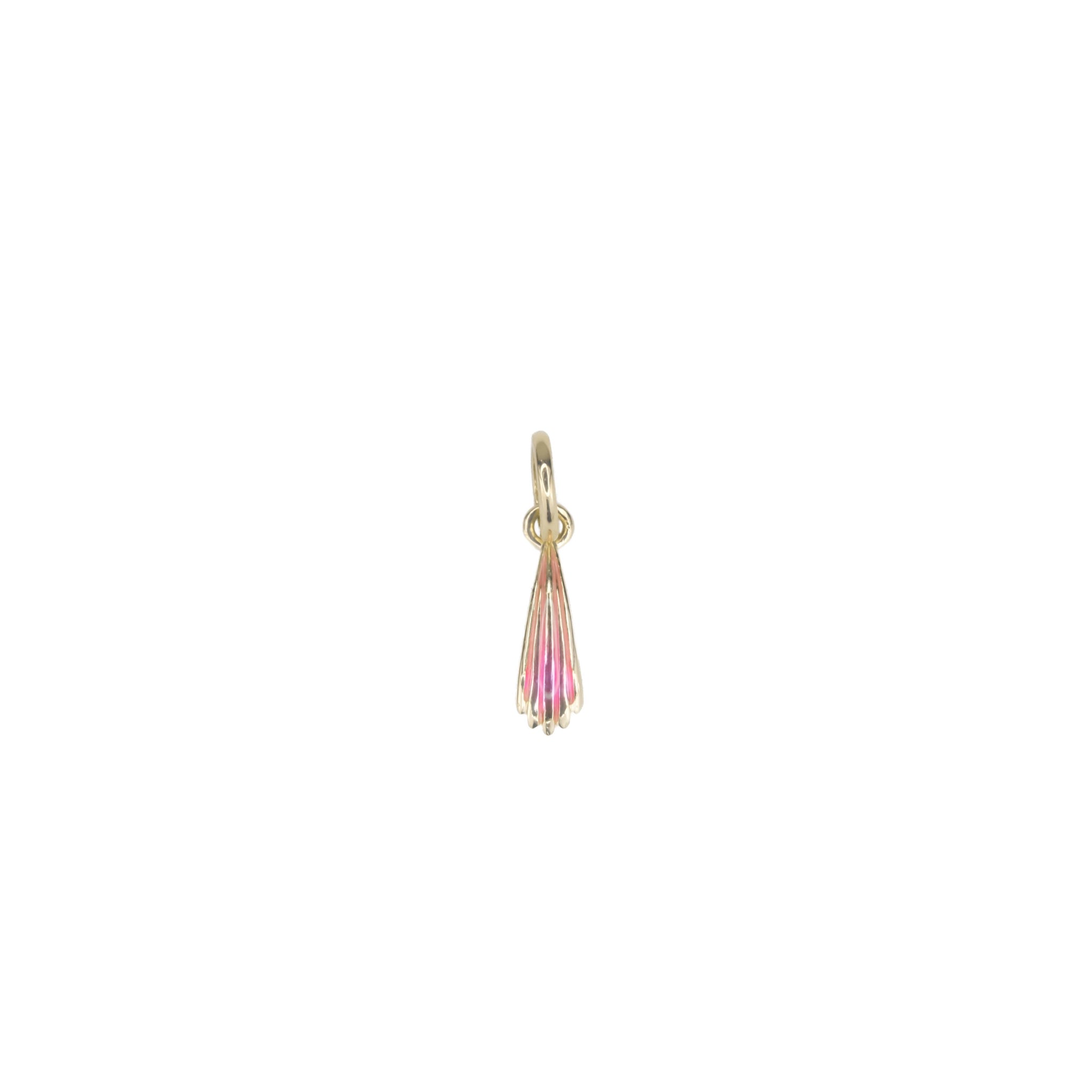 Mini Wildflower Petal Charm • Pink Coreopsis