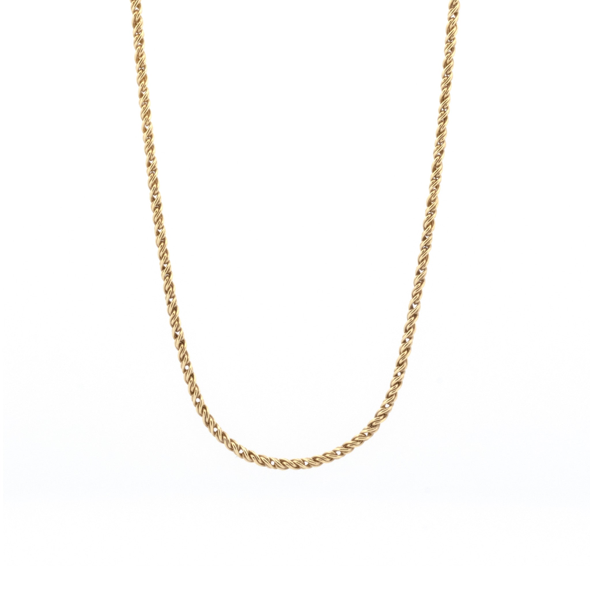 An Aiden Jae Banyan Rope Chain Necklace on a white background.