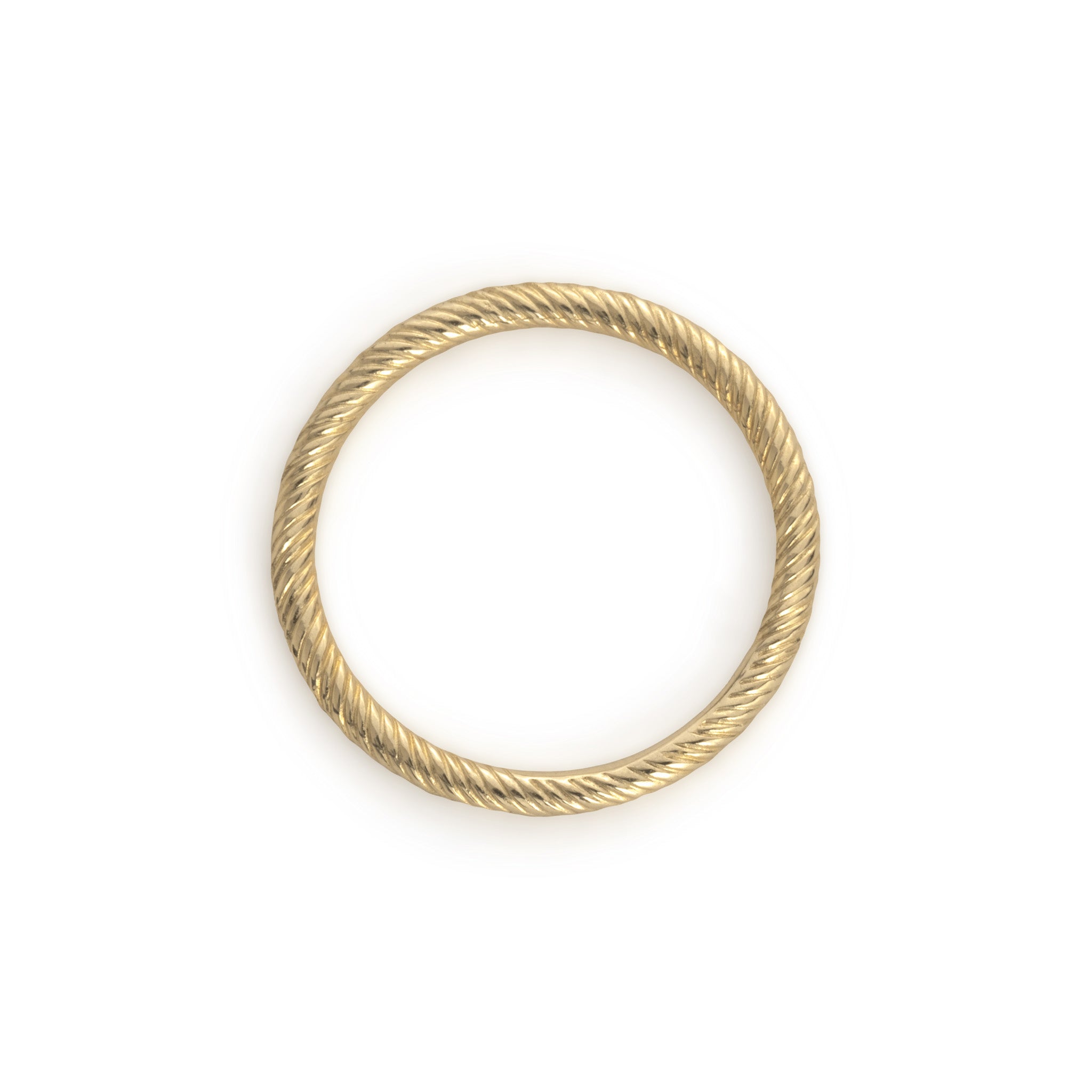 An Aiden Jae Banyan Thin Band Ring on a white background.