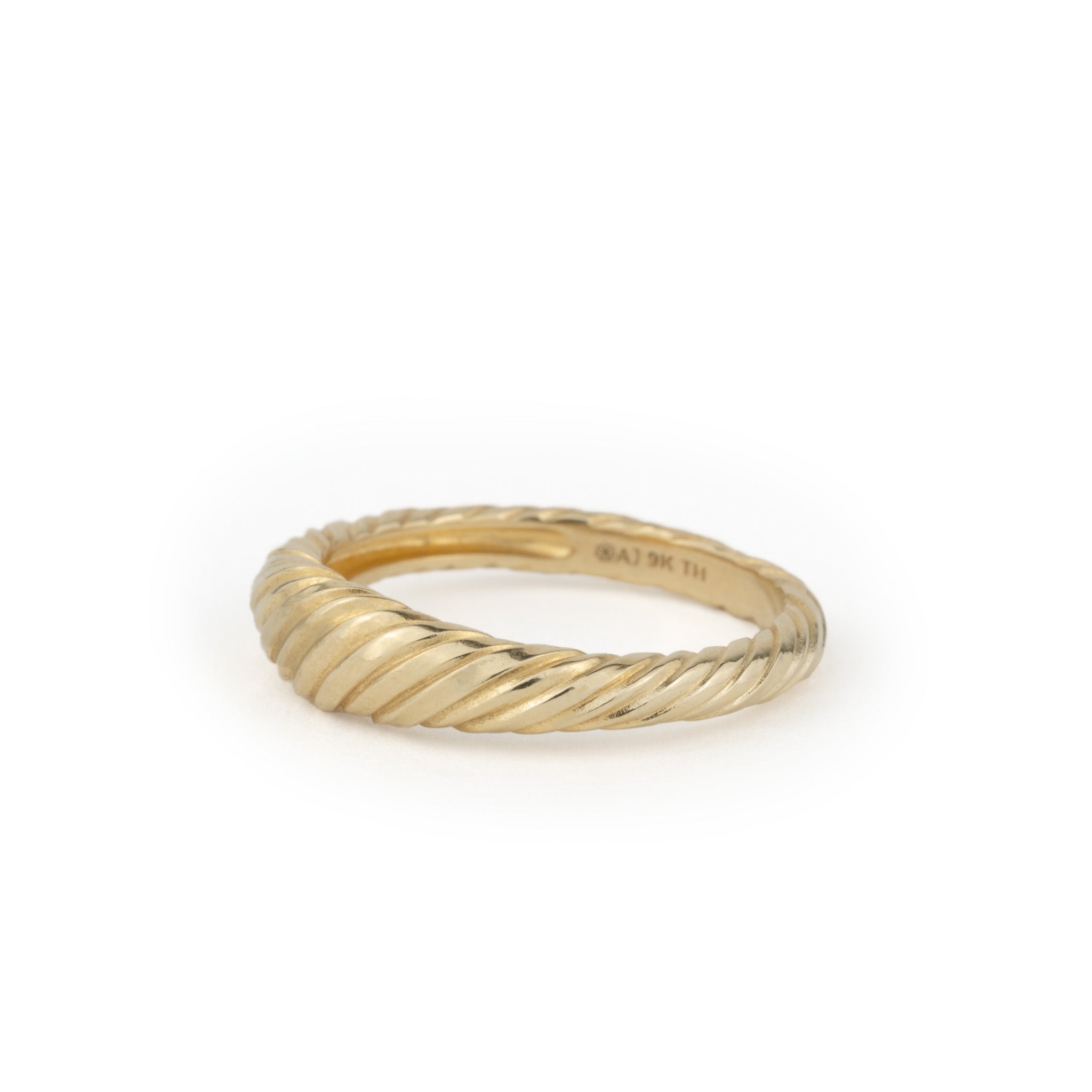 An Aiden Jae Banyan Dome Ring on a white background.